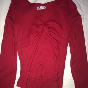 Long sleeve tied top